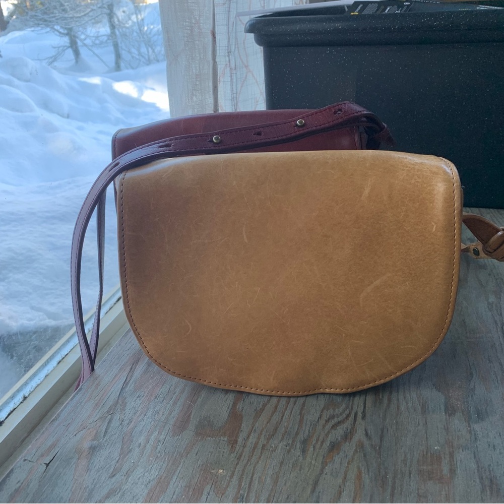 Two LL Bean signature leather purses. See all photos for condition